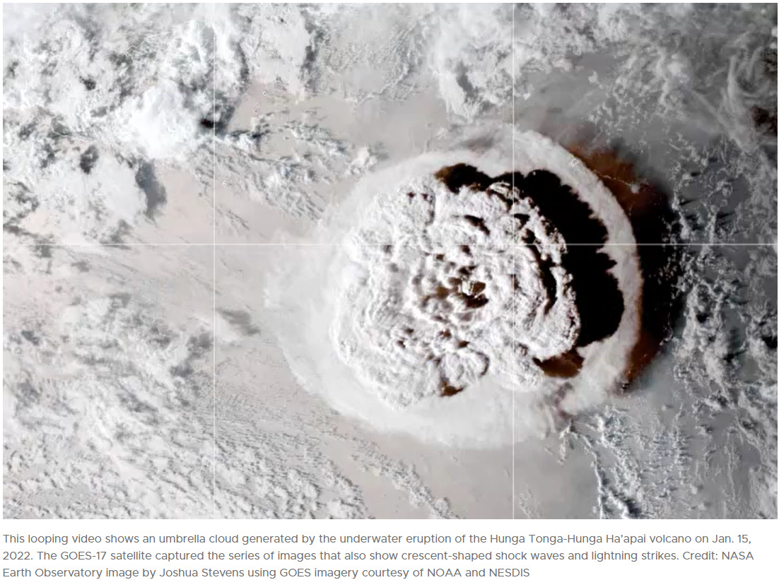 Tonga Eruption Blasted Unprecedented Amount Of Water Into Stratosphere ...